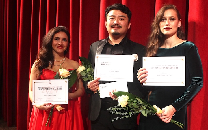 Vince il primo premio il baritono coreano Gyungmin Daniel Gwon  alla XXXI Edizione del Concorso Lirico Internazionale Iris Adami Corradetti