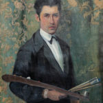 Vangiush Mio, "Autoritratto" (1933, 98 x 80 olio su tela )